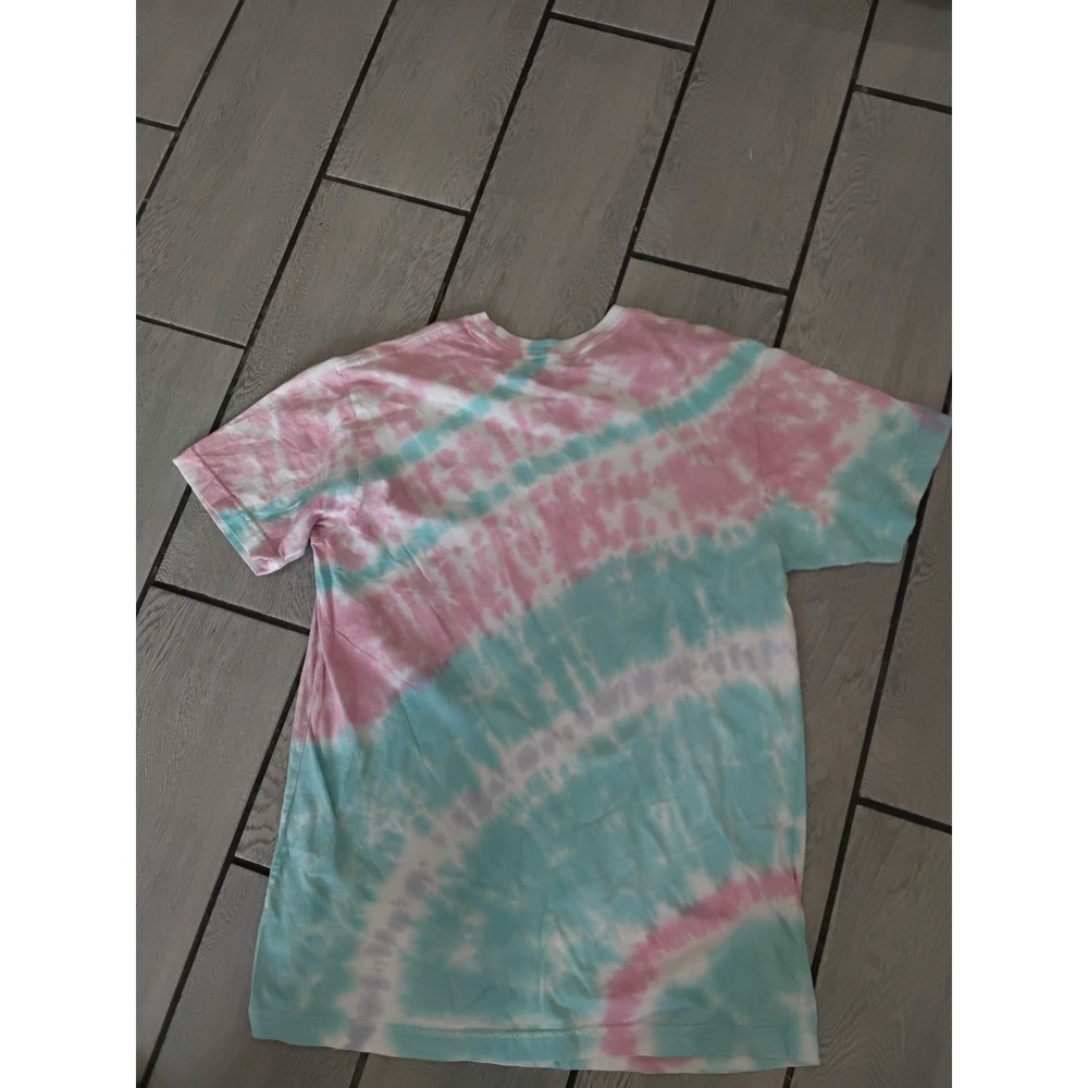Los Angeles National Parks Tie Dye Graphic T-Shirt Pink Teal Mens Large Cotton - Picture 3 of 3